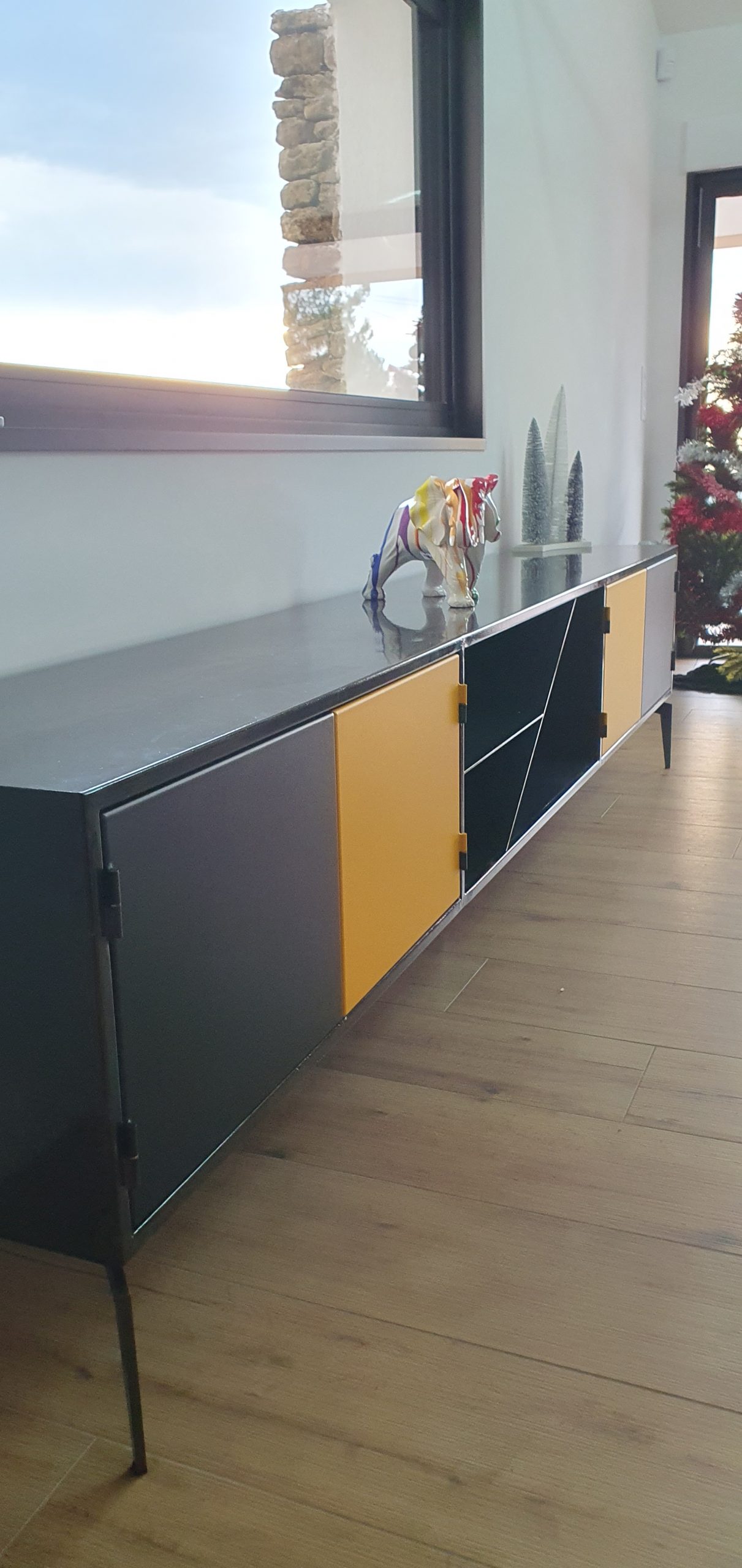 Buffet acier bi-color