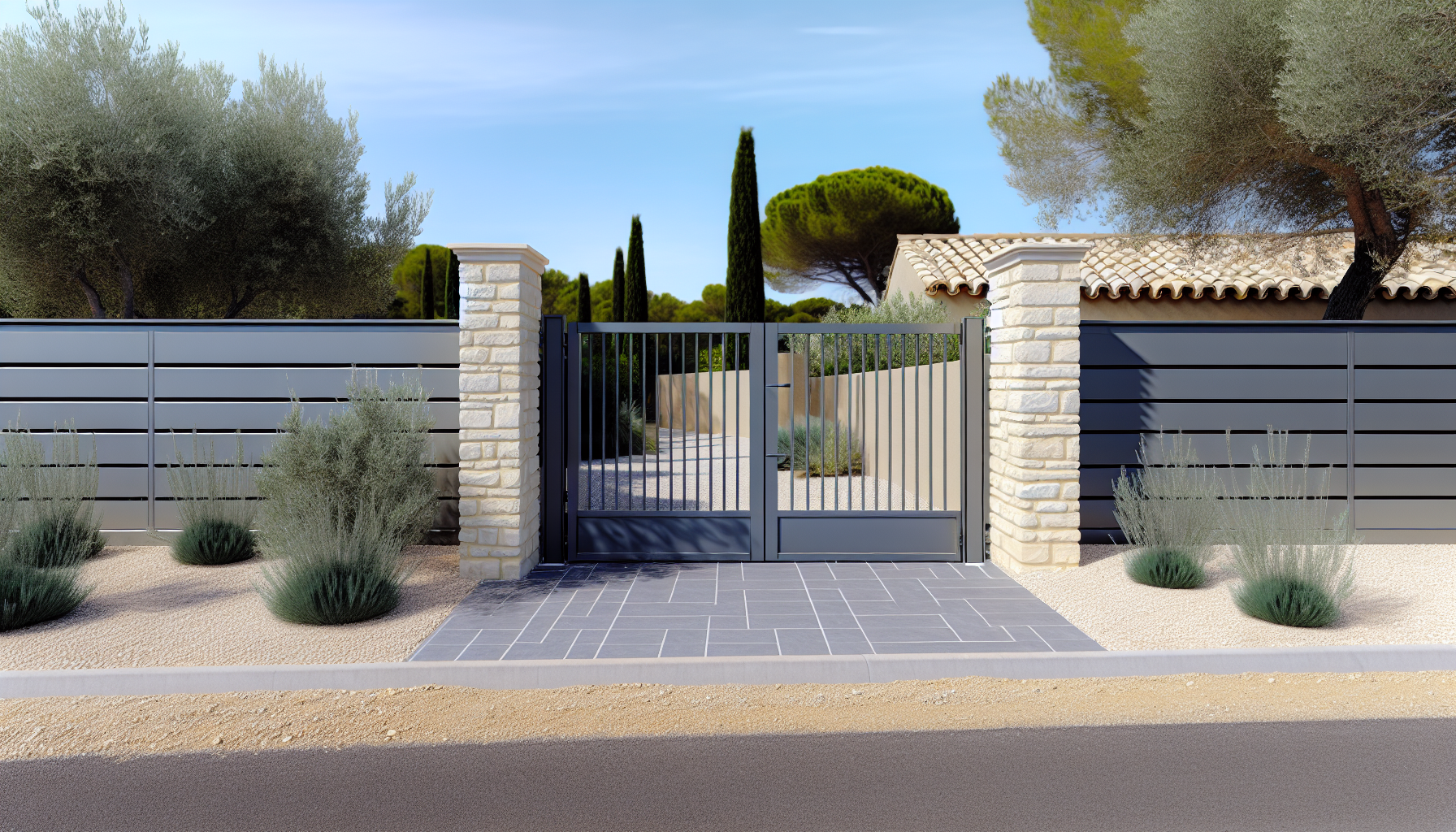 Pose et portail sur mesure